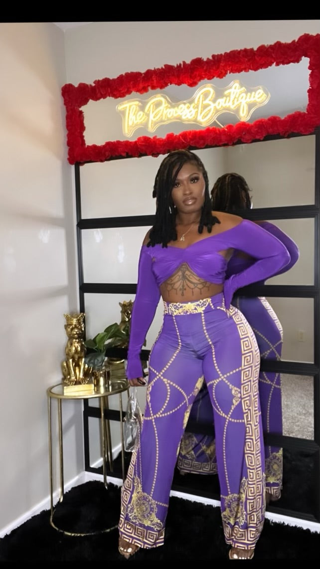 Purple Genie Two Piece Set