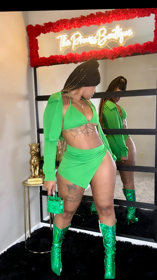 Baddie 3pcs green set